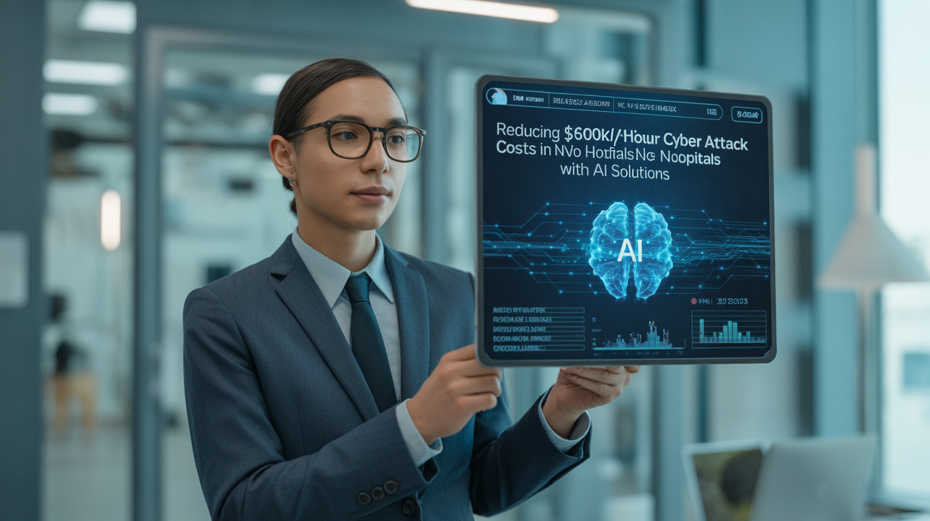 AI technology combating cyber threats in hospital settings
