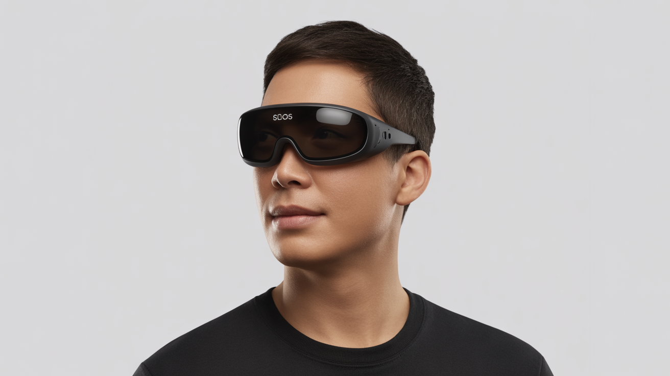 Solos Airgo A5 and Airgo V2 Smart Glasses on display