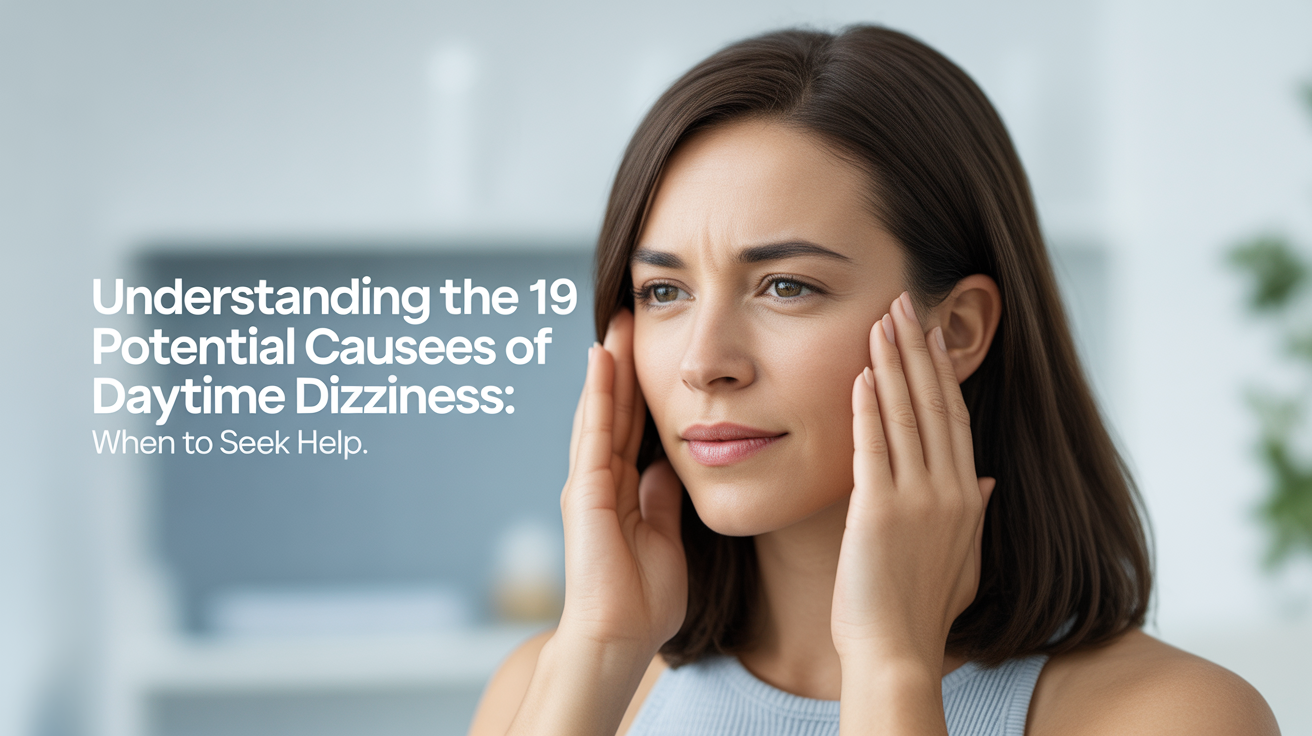 Person experiencing dizziness during daylight hours